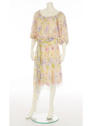 Robe en dentelle Leavers - maison Christian Dior